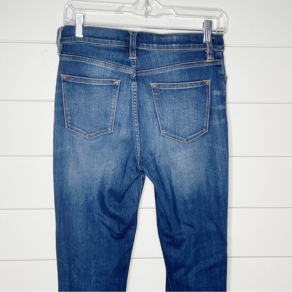 J.Crew Lookout High Rise Stretchy Skinny Jeans Dark Wash Size 27 - Picture 8 of 10